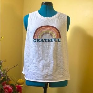 Synergy sleeveless GRATEFUL T-shirt